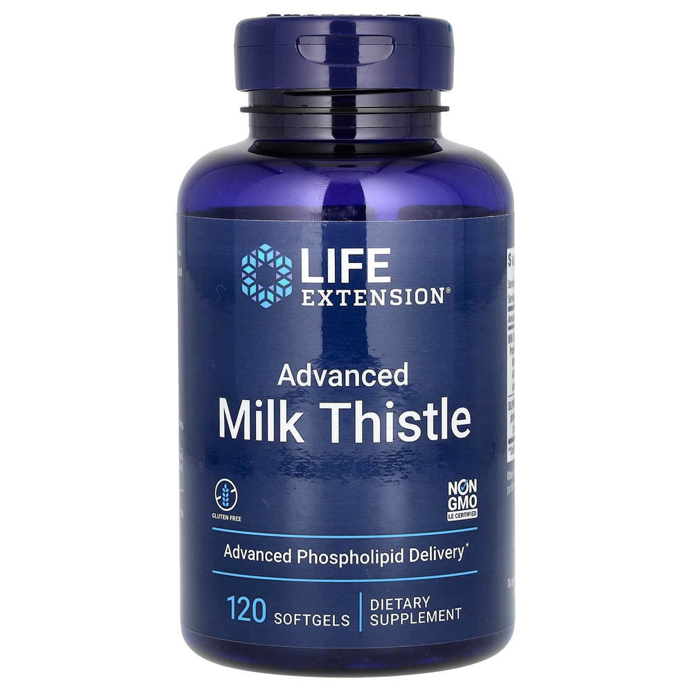Life Extension, улучшенная формула расторопши, 120 капсул