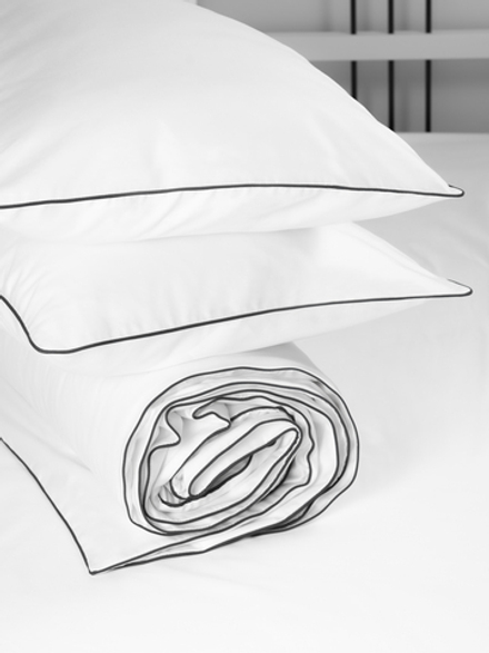 MOON Комплект постельного белья, сатин белый