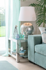 Лампа настольная "Арья" 37x37x73см Керамика,текстиль,металл