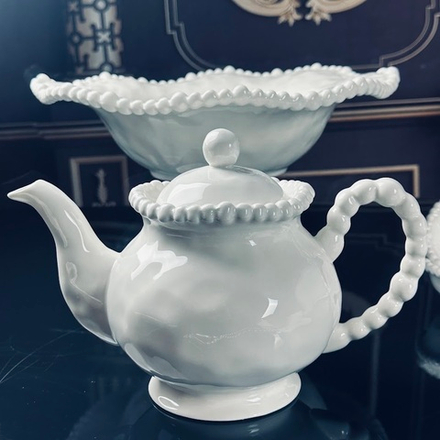 Lenardi 305-235 Чайник заварочный 1000мл МАРИНЕТ в под.уп.(х12)Фарфор