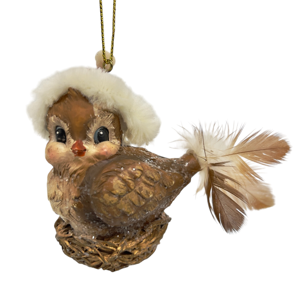 Птица в винтажном стиле