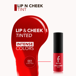 flormar Lip & Cheek Tint - Румяна для губ и щек оттенок 001 Scarlet Ruby, 6 ml