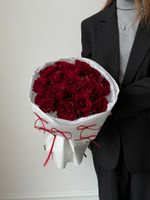 Моно букет из одноголовой пионовидной розы 15 шт