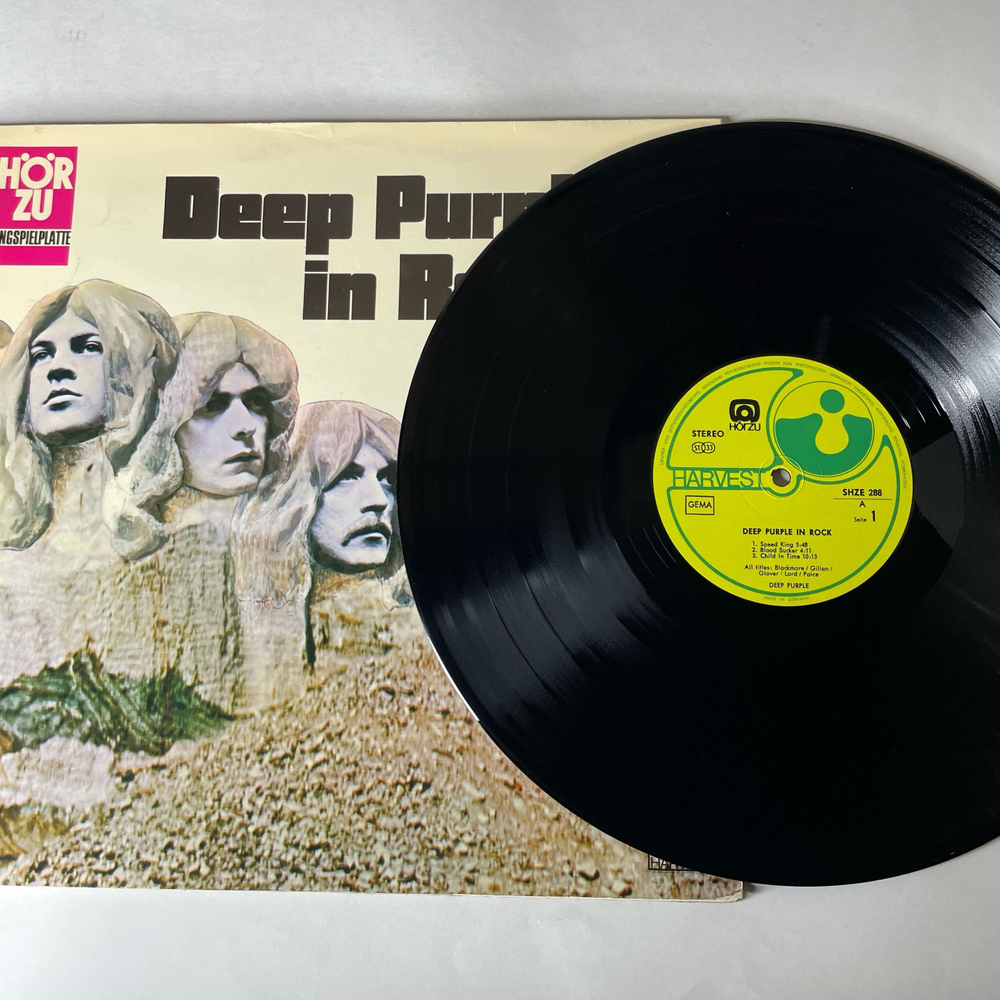 Винтажная виниловая пластинка LP Deep Purple In Rock (Германия 1970) HOR ZU