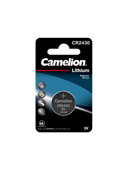 Элемент питания литиевый CR2430 BL-1 (блист.1шт) Camelion 3073