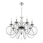 8032/8 CLASSI LN26 084 хром, металл/хрусталь Люстра подвесная Е14 8*40W 220V LAOKA