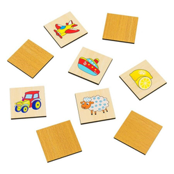 Пазл-ассоциации "Логика", развивающая игрушка для детей, обучающая игра из дерева