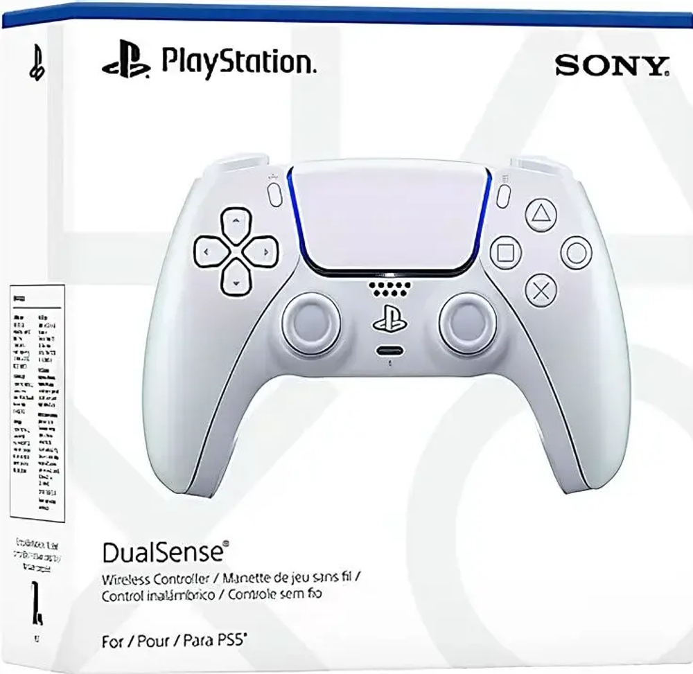 Геймпад Sony DualSense PlayStation 5, жемчужный хром