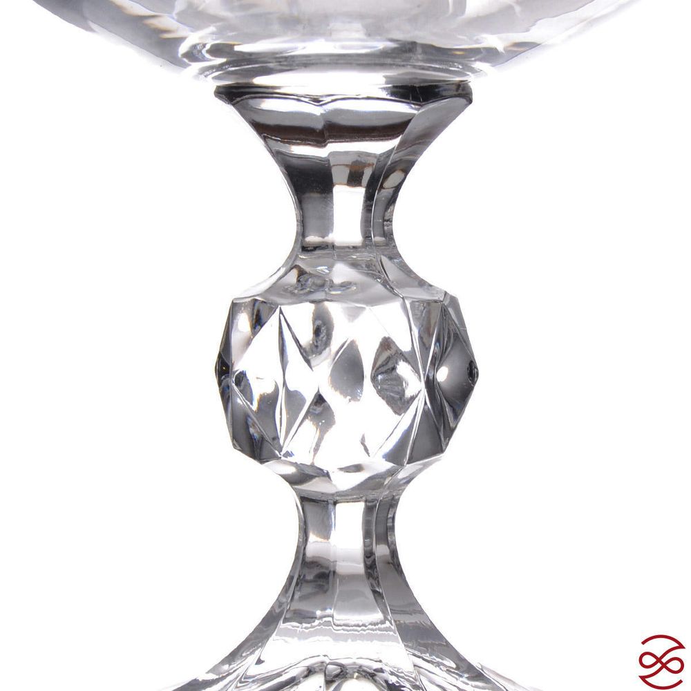 Золотой лист Клаудия Набор бокалов для вина 340 мл Кристалайт (6 шт)