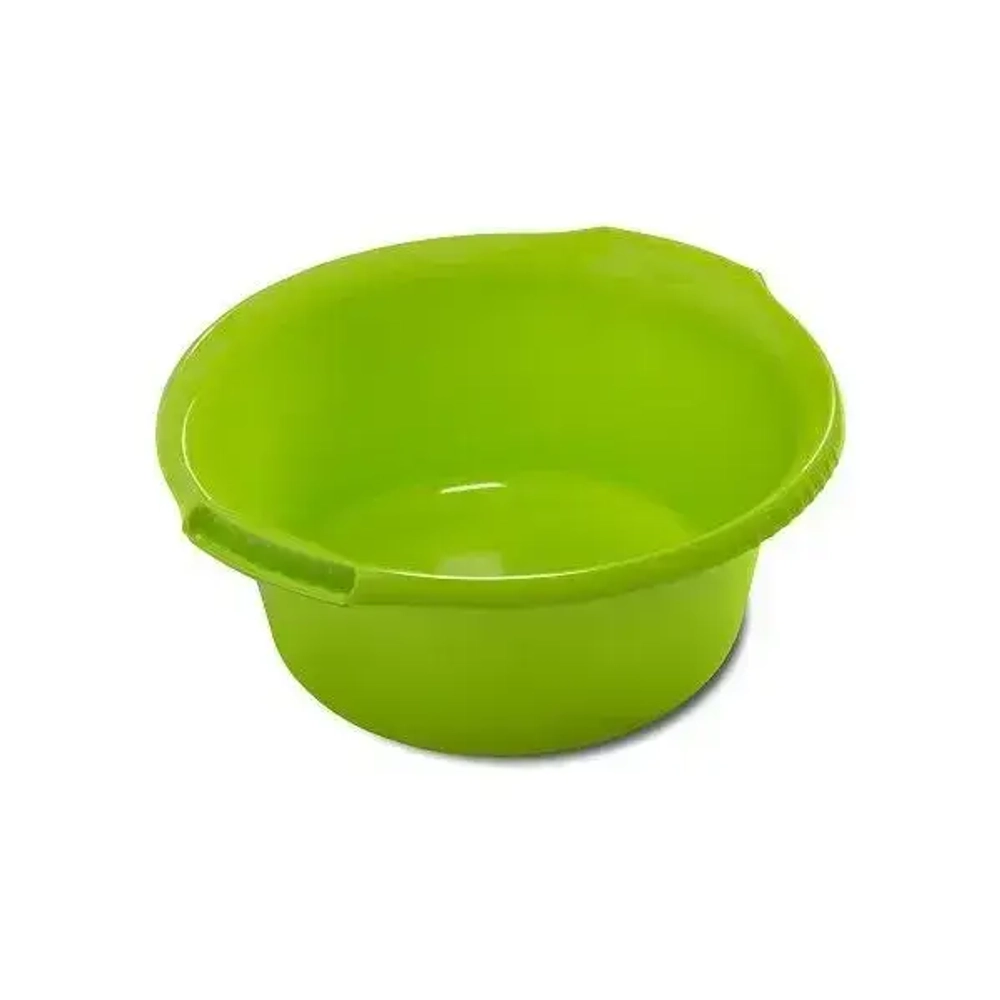Таз Водолей круглый 21л салатовый С614САЛ (комплект 10 шт)