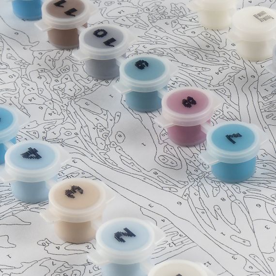 Nömrəli Rəngləmə Lori20*28,5 Сm Kartonda "По Волнам"