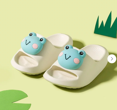 Шлепанцы "Лягушка", белый