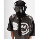 Рубашка SoWhat? Smile укороченная черная