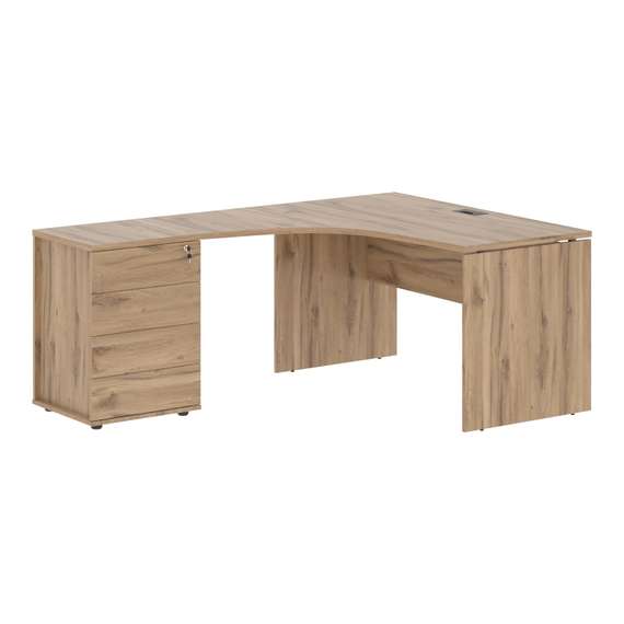 Стол эргономичный с тумбой EDCET 1318(L)  1360х1880х750 EDIS