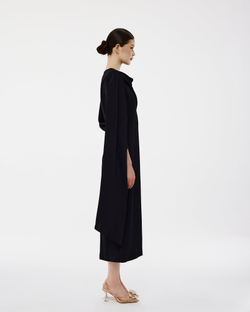 Платье черное с кейпом (Толкын)