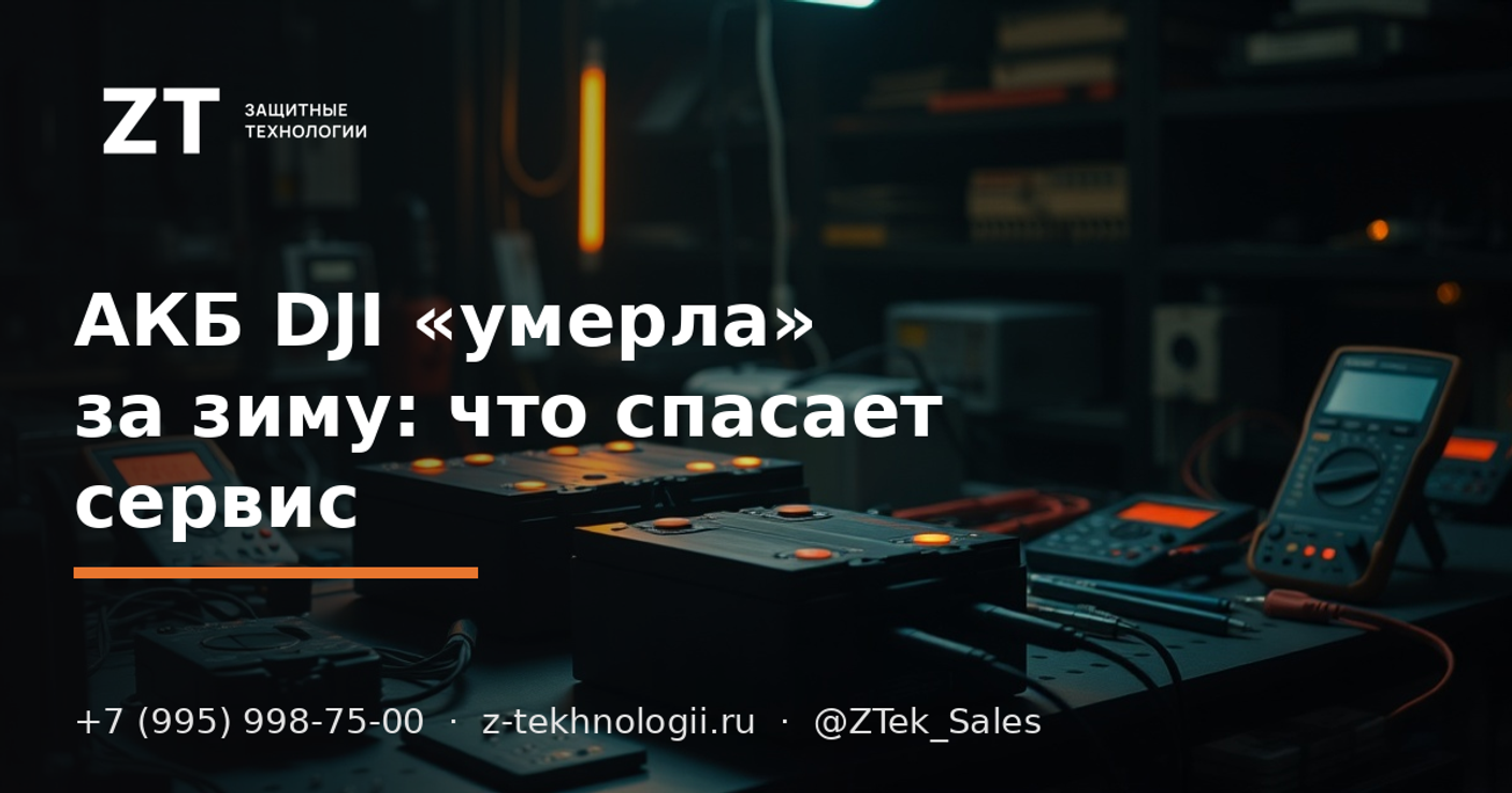 АКБ DJI «умерла» за зиму: что реально спасает сервис