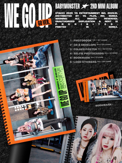 Альбом BABYMONSTER - WE GO UP 2ND MINI ALBUM PHOTOBOOK GO Version