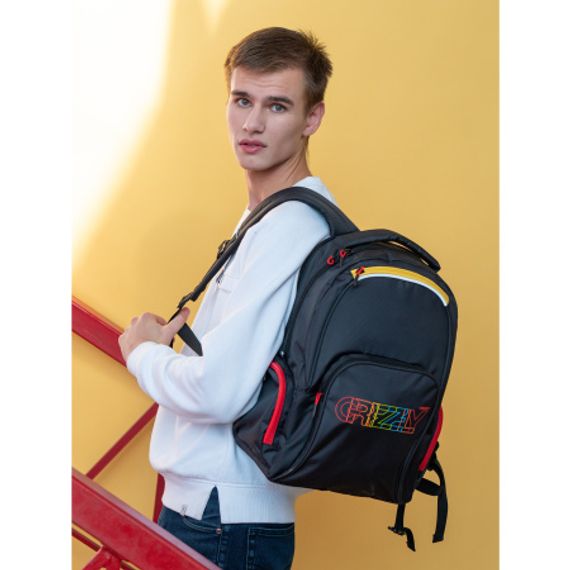 Çanta \ Bag \ RU-233-3 Рюкзак (/1 черный - красный)