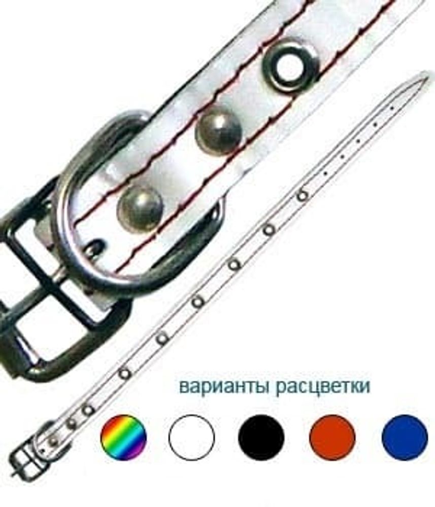 ОШЕЙНИК &quot;BUDDY&quot;  2х СЛОЙНЫЙ (РАДУГА) 10мм  ВМ17000д