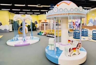 Детская механическая карусель "Пальма"