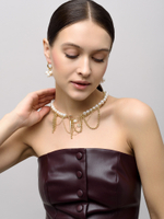 Серьги "White Berry" Gold