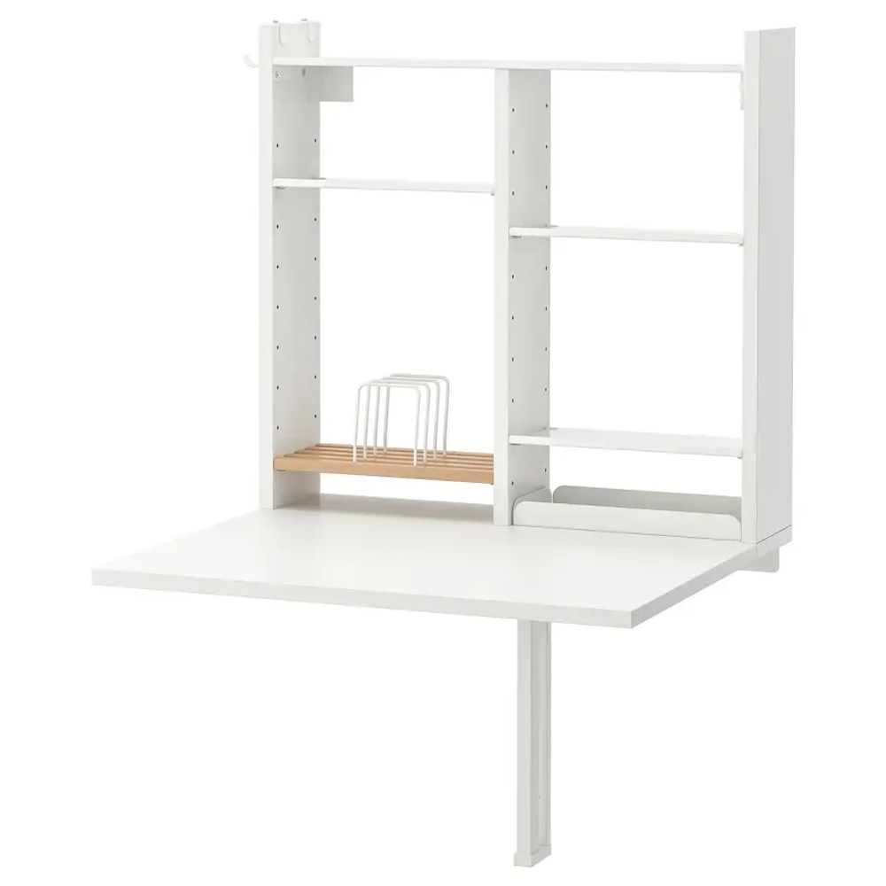 Стол подвесной с откидной столешницей- IKEA NORBERG, 60х64х75 см, НОРБЕРГ ИКЕА, белый