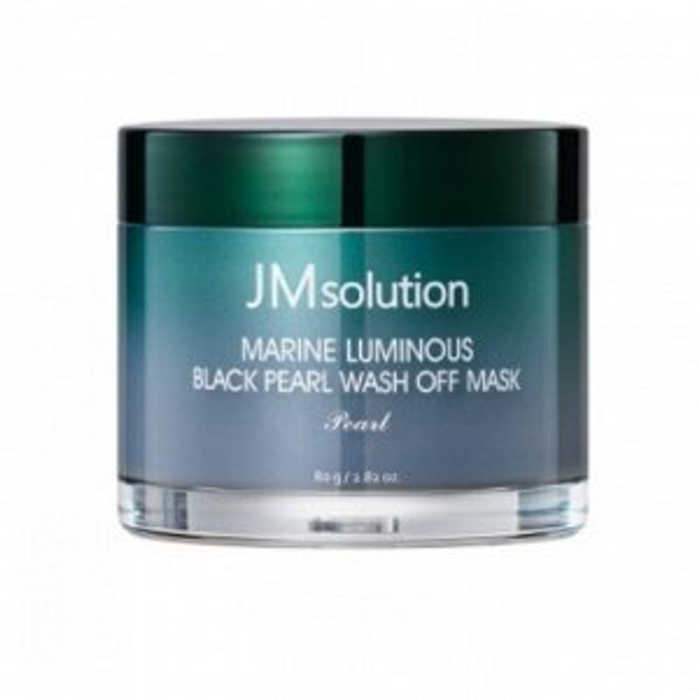 JMsolution Marine Luminous Black Pearl Wash Off Mask очищающая маска для лица с активированным углем глиной и жемчугом