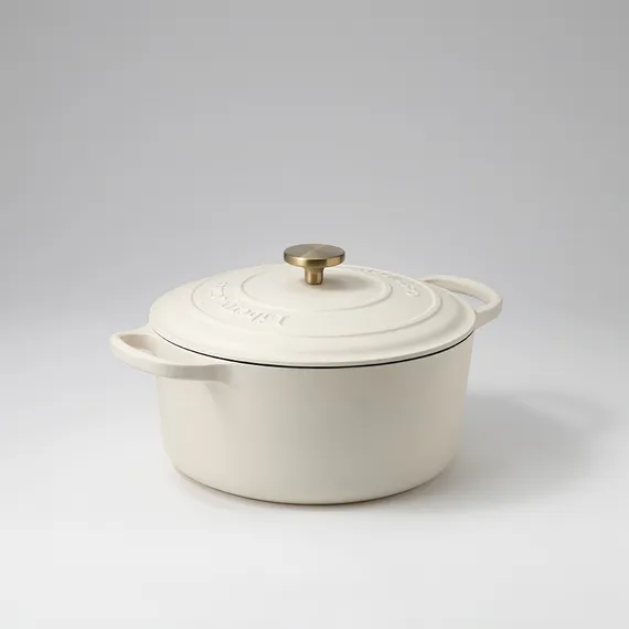 Кастрюля с крышкой из коллекции "Шеффилд", D26 см, молочная