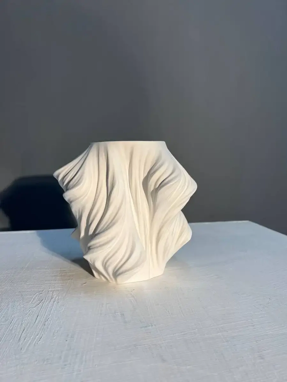 Кашпо гипсовое "Вечность" - Ваза интерьерная Декор