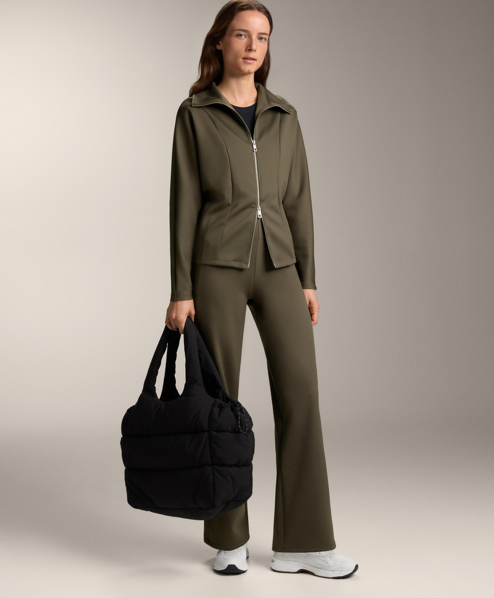 Oysho Куртка с двойной застежкой-молнией, хаки