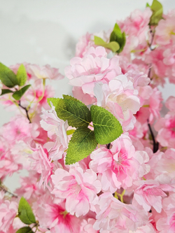 Сакура искусственная 110см розовая в кашпо