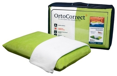 Подушка комфорт с эффектом памяти OrtoCorrect