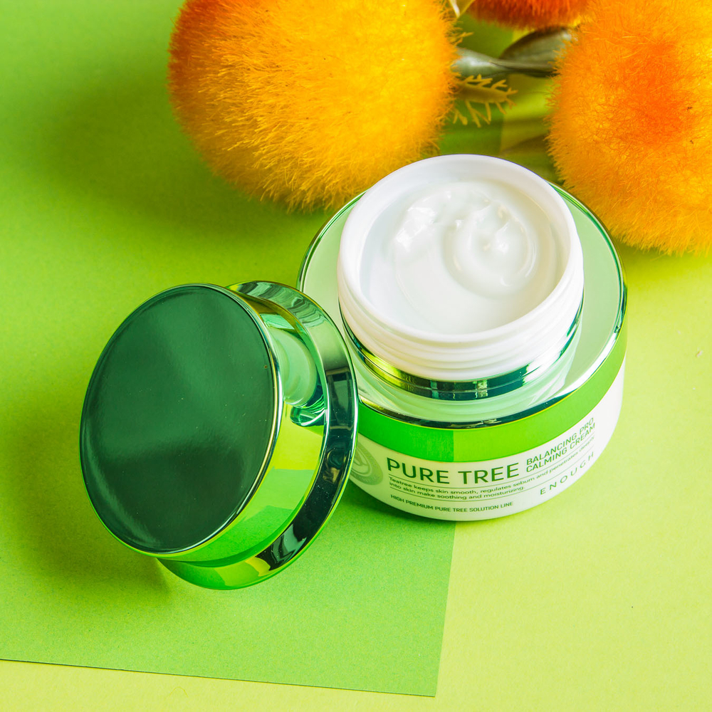 Enough Pure Tree Balancing Pro Calming Cream антибактериальный крем с экстрактом чайного дерева