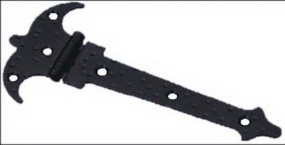 Петля AMIG 551-120х1,5 накладная фигурная чёрная 6128