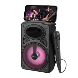 Портативная колонка Intro BRW440 bluetooth беспроводная с микрофоном акустическая черная