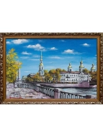 Картина маслом Никольский собор Гутовский