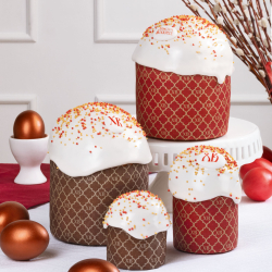 Форма бумажная для кулича 110*85 300-350гр Флора 10шт