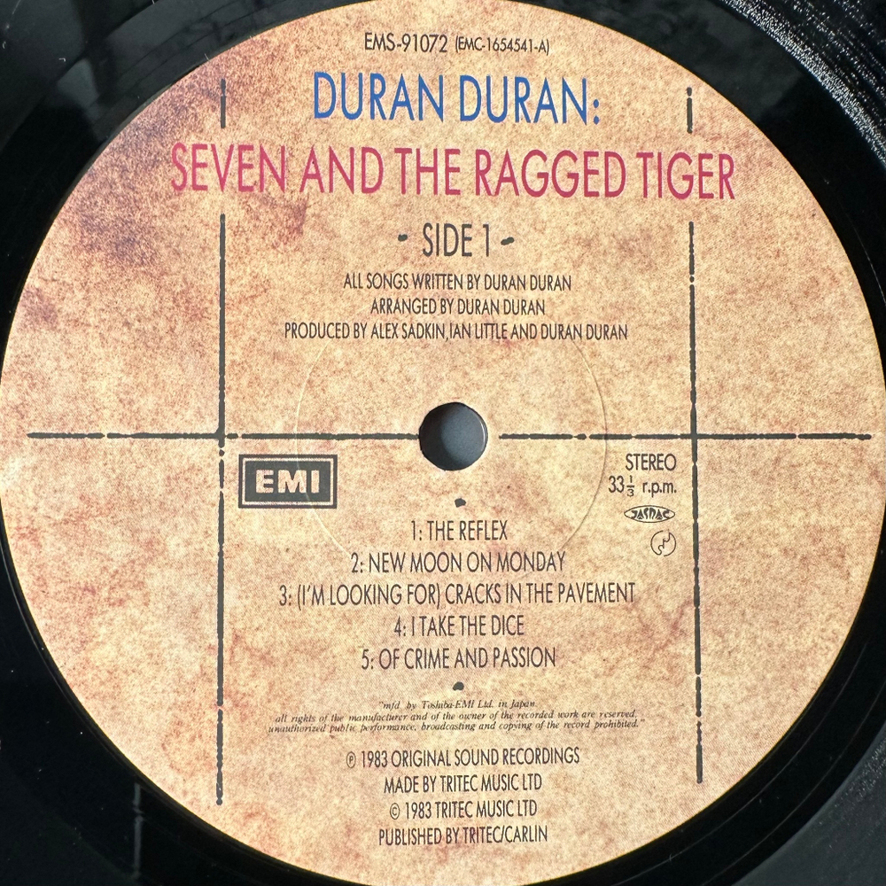 Duran Duran ‎– Seven And The Ragged Tiger (Япония 1983г.)