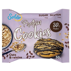 Solvie 30% Протеиновое печенье с декором в шоколадной глазури (50 гр.)