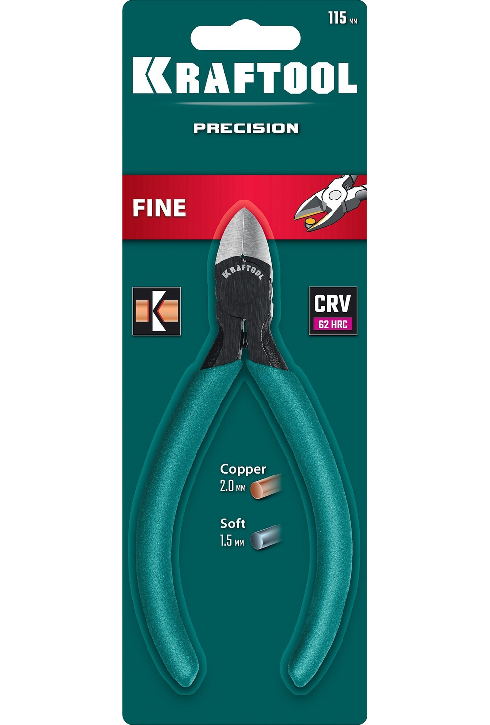 KRAFTOOL Kraft Mini, чистый рез 115 мм, прецизионные бокорезы (220017-6-11)