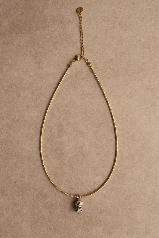 Чокер из золотого бисера с яшмой / Для меня / POUR MOI