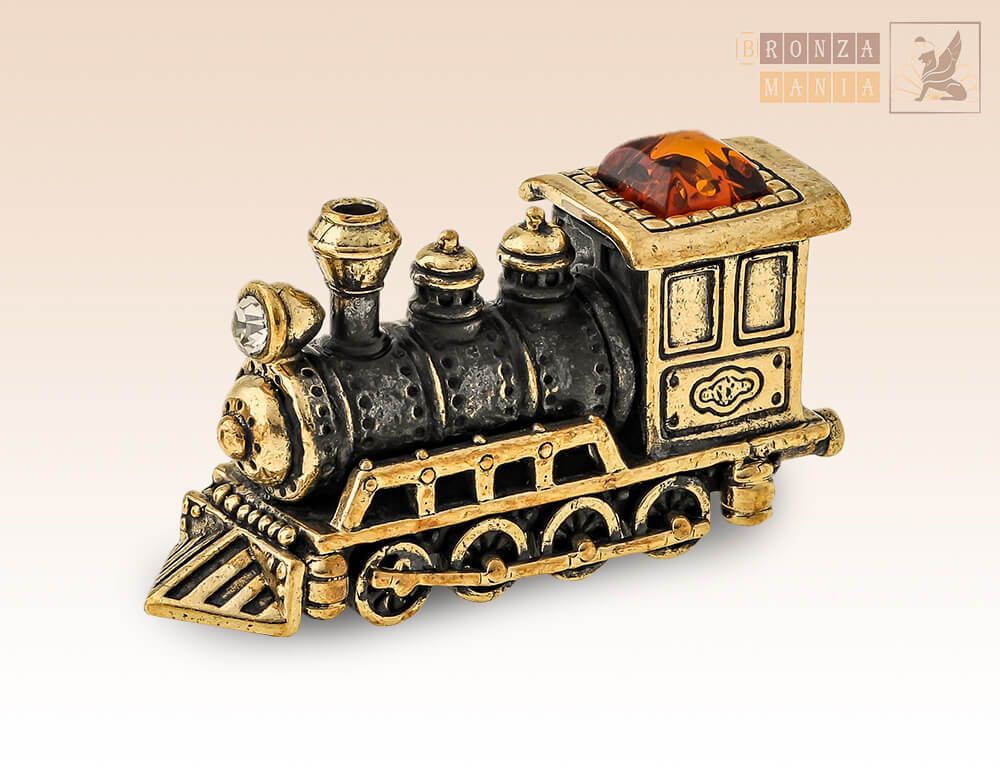 фигурка Паровоз с янтарем