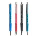 Ручка шариковая, масляная, автоматическая, Vinson, синие чернила, серия"VINSON PIONEER", 4 цвета корпуса, 24 шт