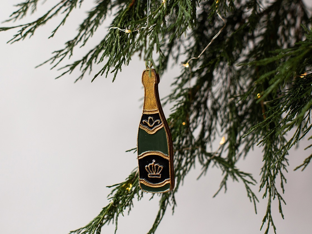 Елочная игрушка Шампанское