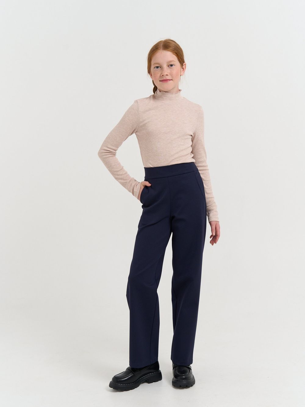 Брюки "Синие" для девочки 7+