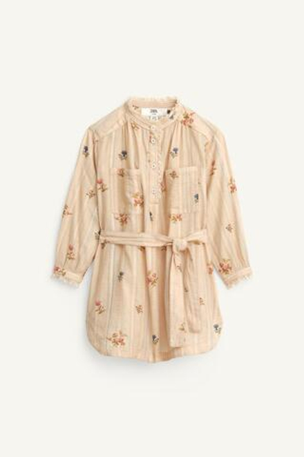 ZARA ПЛАТЬЕ С ЦВЕТОЧНЫМ ПРИНТОМ, РАЗНОЦВЕТНЫЙ