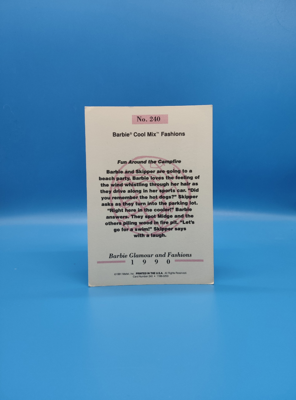 Аксессуар винтажная карточка Барби 90х 03956