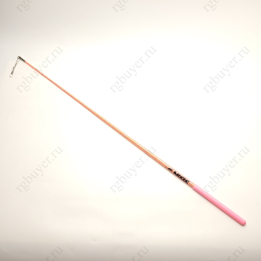 Палочка Sasaki 57 см с блеском Оранжевая с розовой ручкой LIO x P (Light Orange x Pink)