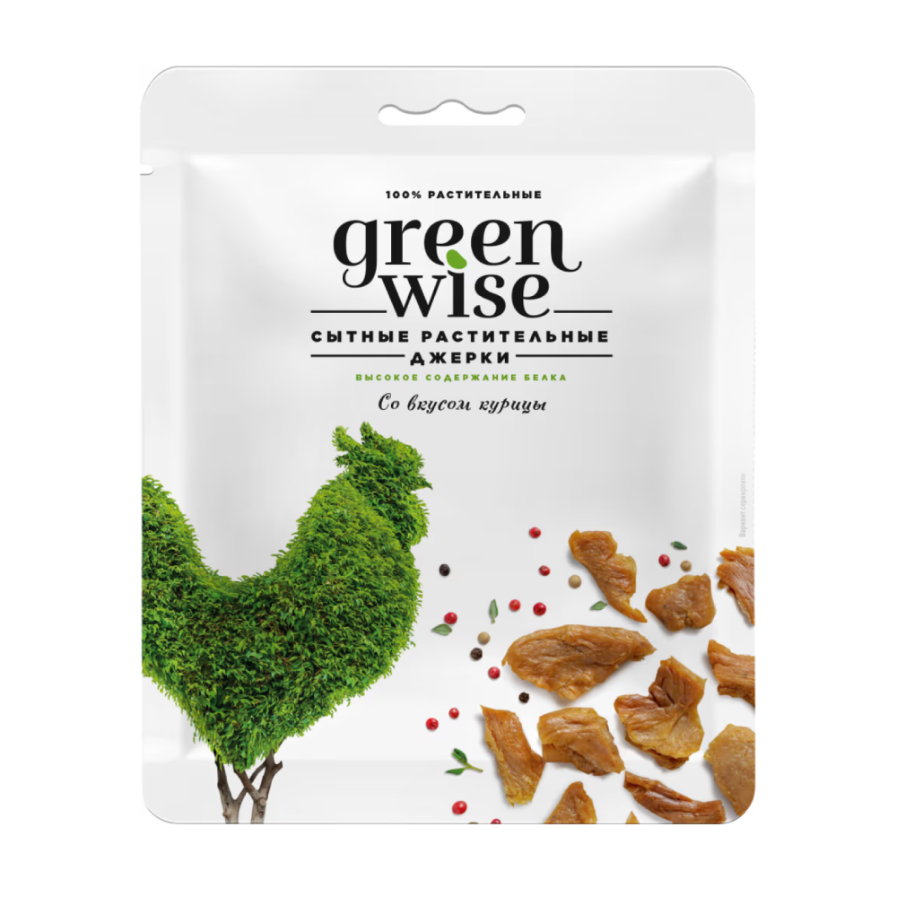 Джерки со вкусом курицы Greenwise, 36 г