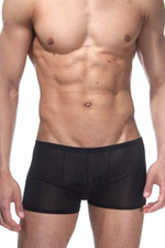Черные низкие трусы-боксеры (Размер: S-M) (Цвет: черный)